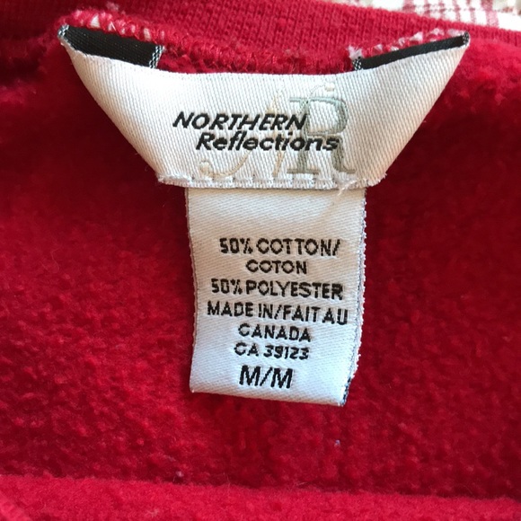 Vintage 90s Northern Reflections Winter Bear Crewneck Sweater - Picture 4 of 6